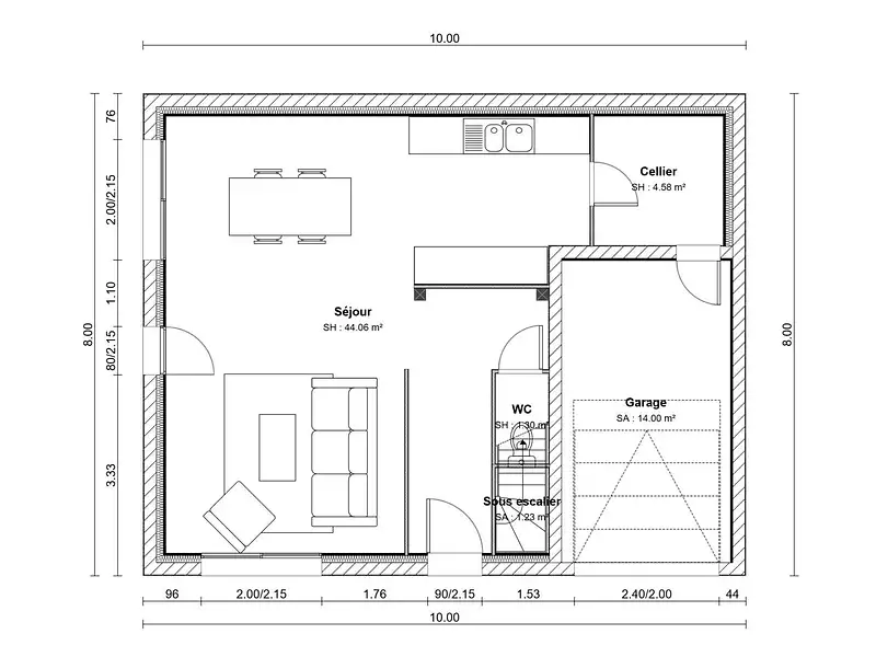 Maison neuve, 110 m² - Champigny-sur-Marne (94500)