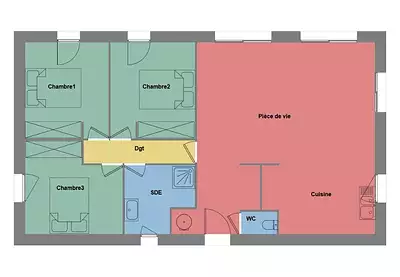 Maison neuve, 80 m²