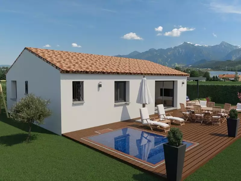 Maison neuve, 80 m² - La Bastide-des-Jourdans (84240)