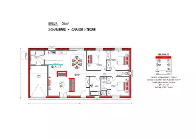 Maison neuve, 100 m²