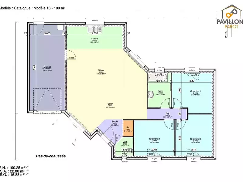 Maison neuve, 100 m² - Bayel (10310)