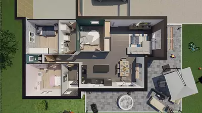 Terrain à bâtir, 1 200 m²