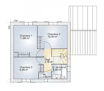 Maison neuve, 81 m²