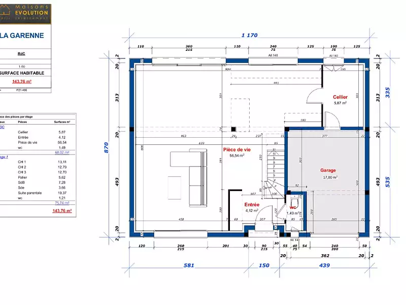 Maison neuve, 145 m² - Gometz-la-Ville (91400)