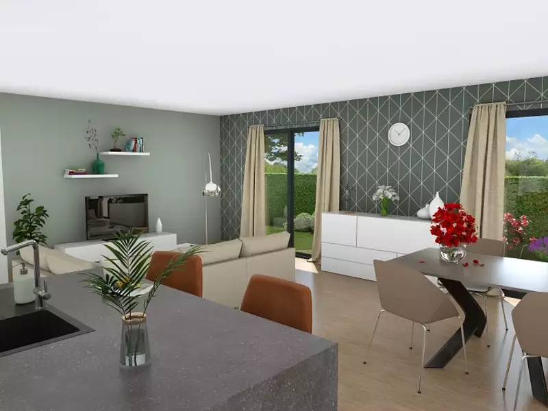 Maison neuve, 120 m² - Fontenay-Mauvoisin (78200)