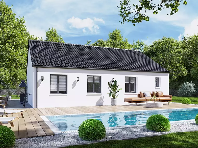 Maison neuve, 73 m² - Châtenoy-en-Bresse (71380)