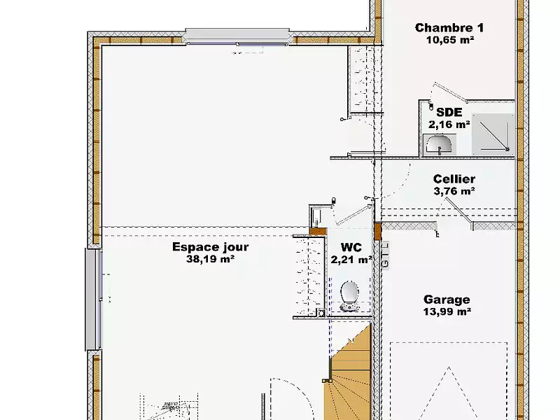 Maison neuve, 97 m² - Livry-sur-Seine (77000)