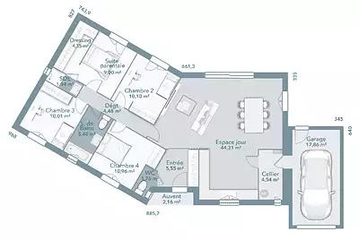 Maison neuve, 103 m²