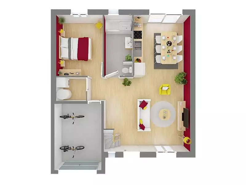 Maison neuve, 86 m² - Vallères (37190)