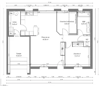 Maison neuve, 70 m²