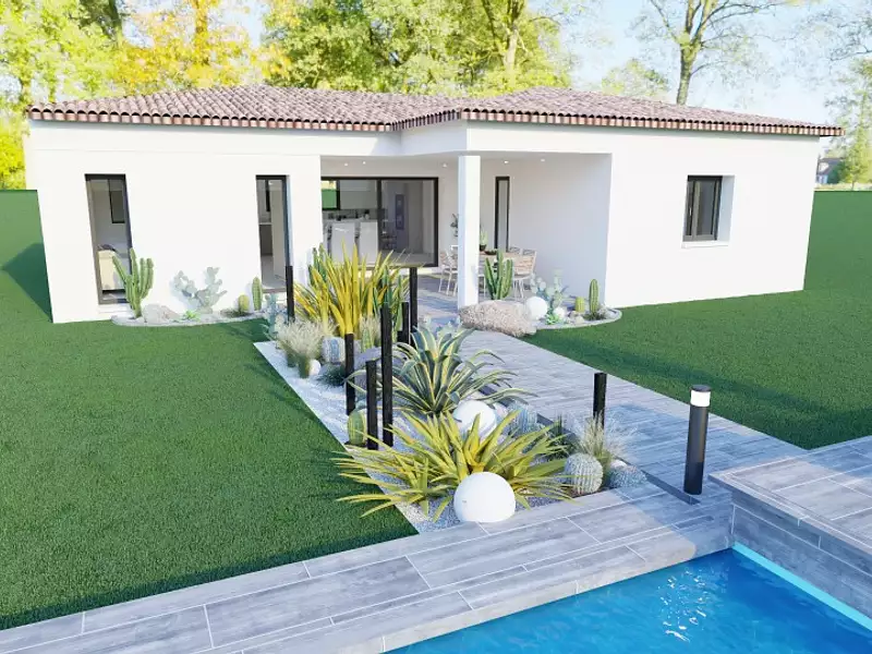 Maison neuve, 94 m² - Salavas (07150)