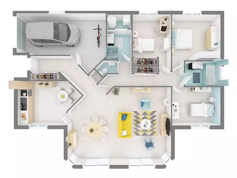 Maison neuve, 106 m² - Taintrux (88100)
