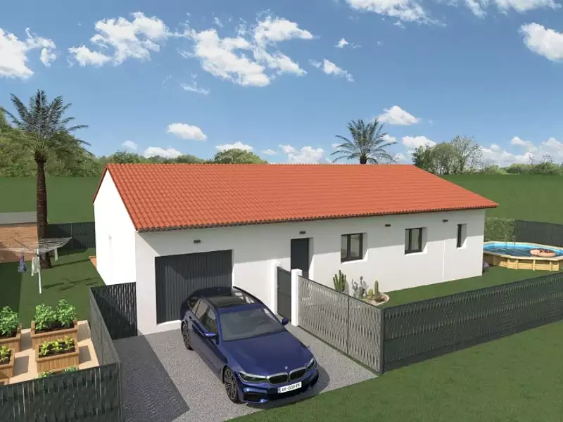 Maison neuve, 100 m² - Cases-de-Pène (66600)