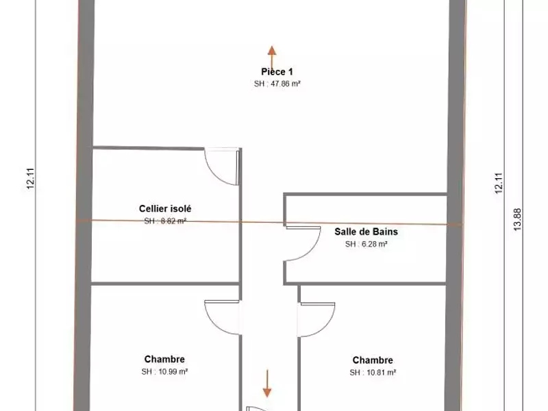 Maison neuve, 65 m² - Ventenac-en-Minervois (11120)