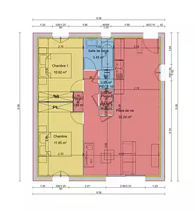 Maison neuve, 60 m²