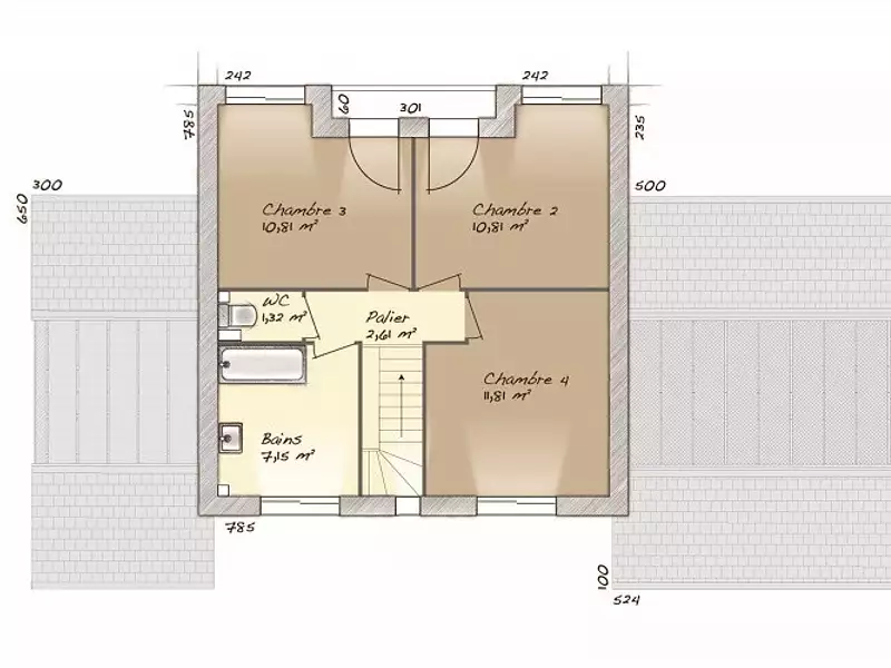 Maison neuve, 90 m² - Saint-Aubin-Epinay (76160)