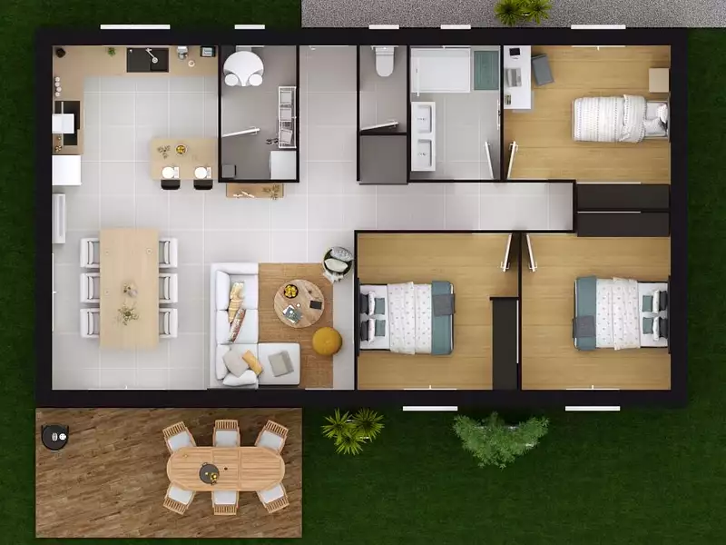 Maison neuve, 85 m² - Hinx (40180)