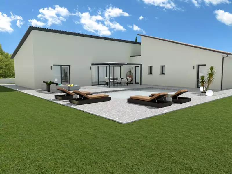 Maison neuve, 123 m² - Bonrepos-sur-Aussonnelle (31470)