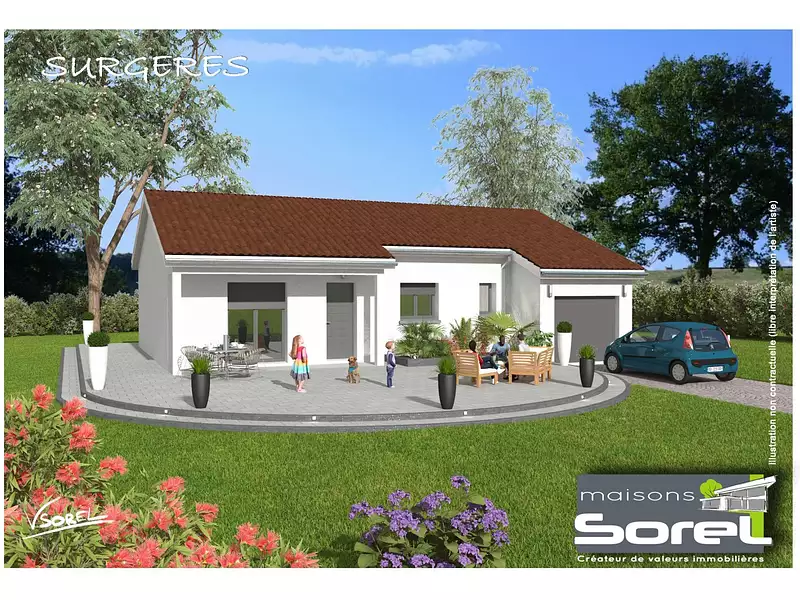 Maison neuve, 89,6 m² - Montluel (01120)