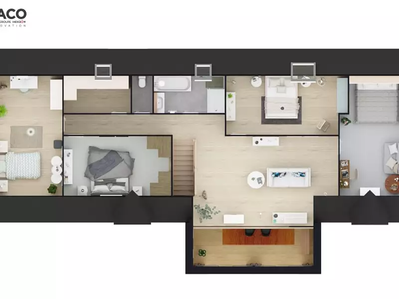 Maison neuve, 125 m² - Bosc-Bérenger (76680)