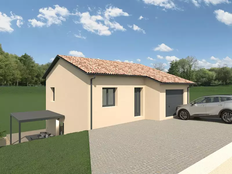 Maison neuve, 105 m² - Ville-sur-Jarnioux (69640)