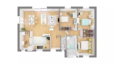 Maison neuve, 89 m²