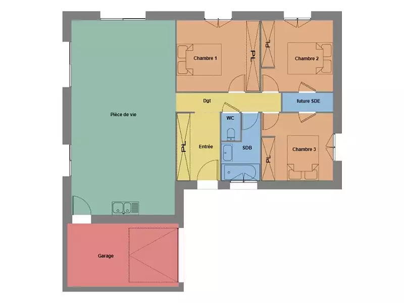 Maison neuve, 86 m² - Vertou (44120)