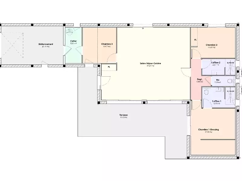 Maison neuve, 110 m² - Sainte-Maure-de-Touraine (37800)