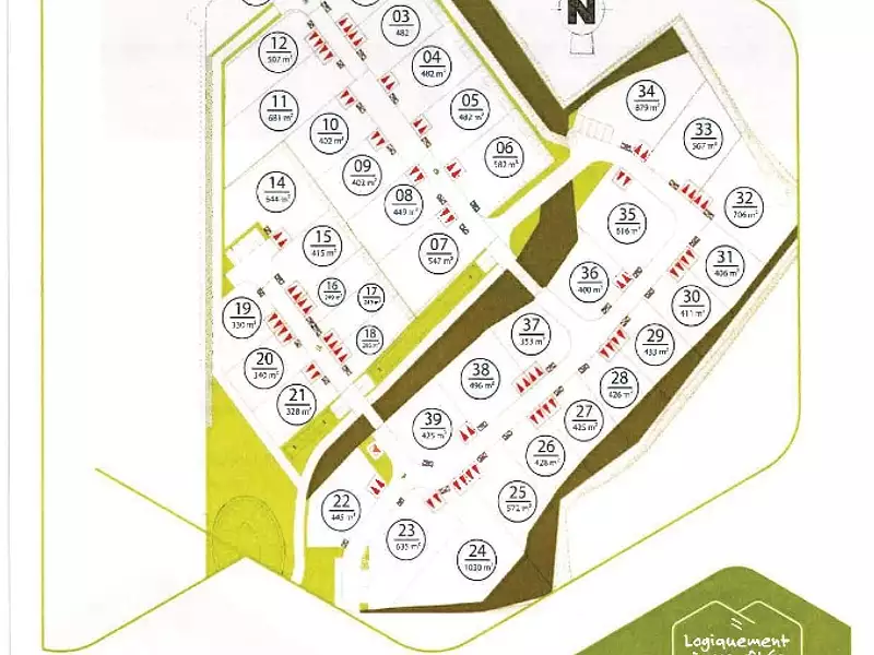 Terrain à bâtir, 482 m² - Saint-Ouën-des-Toits (53410)