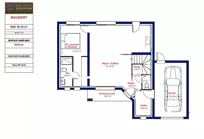 Maison neuve, 98 m²