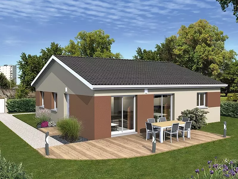 Maison neuve, 84 m² - Nurieux-Volognat (01460)