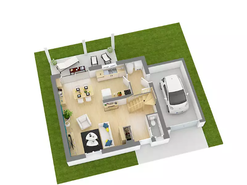 Maison neuve, 95 m² - Champdieu (42600)