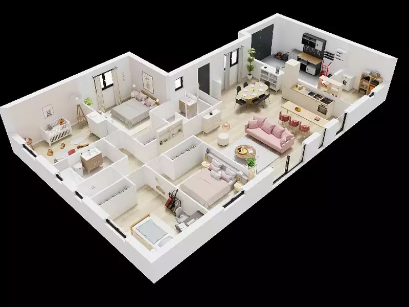 Maison neuve, 113 m² - Lecques (30250)
