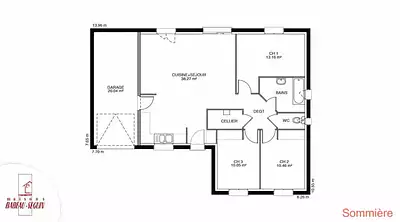 Maison neuve, 107 m²