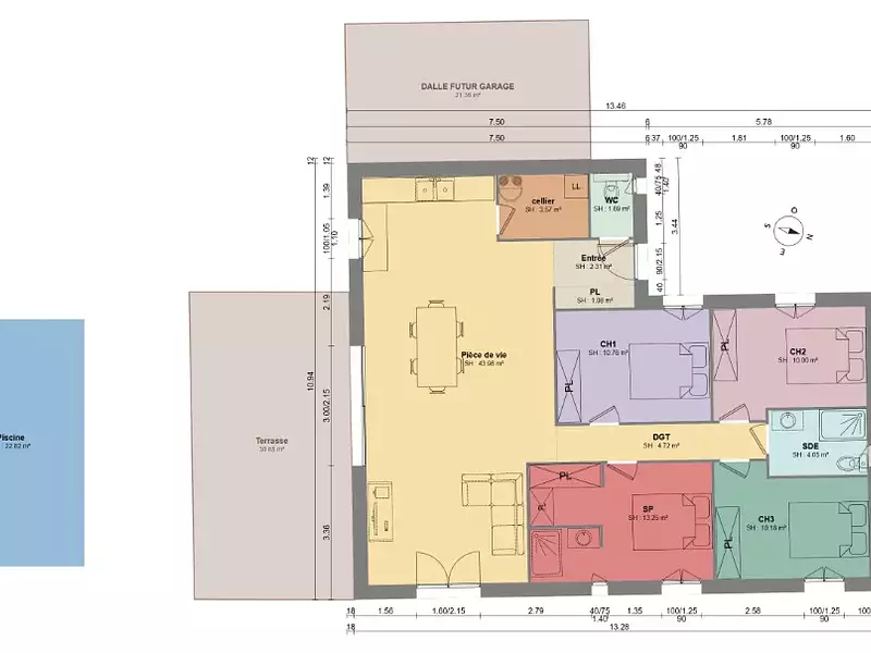 Maison neuve, 105 m² - Puget-sur-Argens (83480)