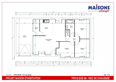 Maison neuve, 72 m²