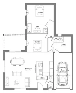 Maison neuve, 89 m²