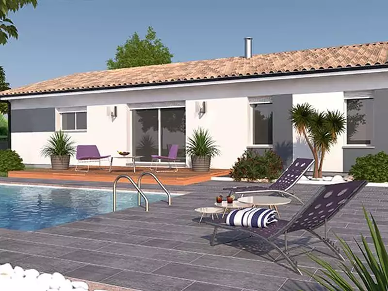 Maison neuve, 90 m² - Bretagne-de-Marsan (40280)