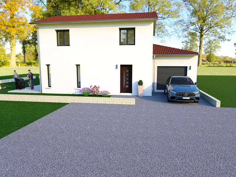 Maison neuve, 94 m² - Saint-André-de-Corcy (01390)