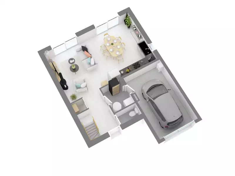 Maison neuve, 85 m² - Azas (31380)