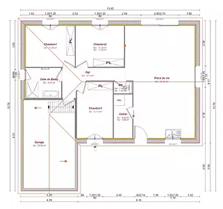 Maison neuve, 90 m²