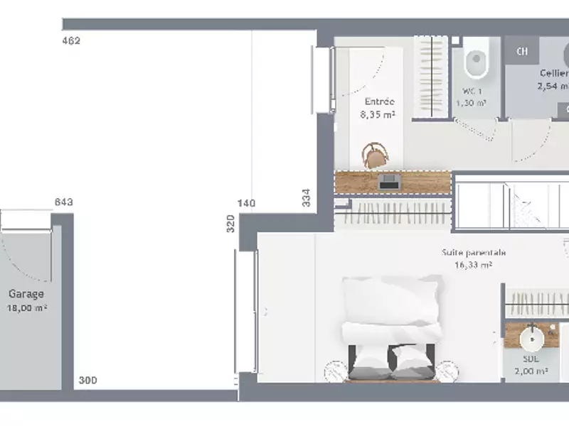 Maison neuve, 90 m² - Héricy (77850)