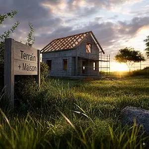 Terrain à bâtir, 1 100 m²