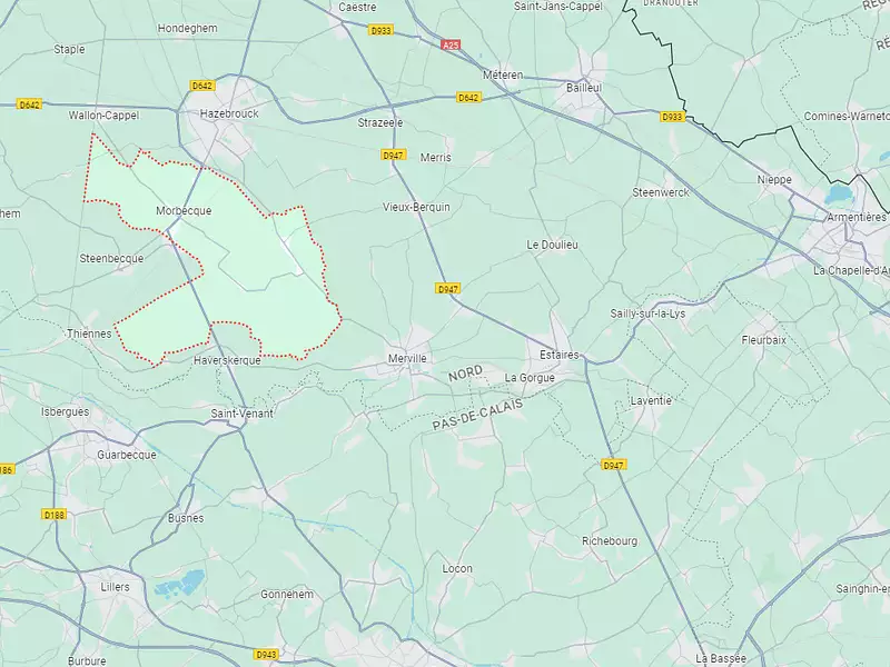 Terrain à bâtir, 431 m² - Morbecque (59190)