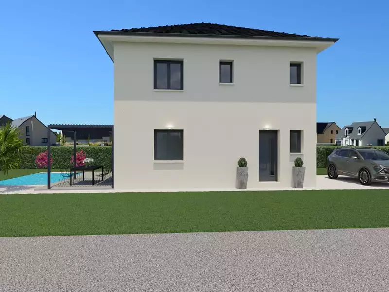 Maison neuve, 95 m² - Cressin-Rochefort (01350)