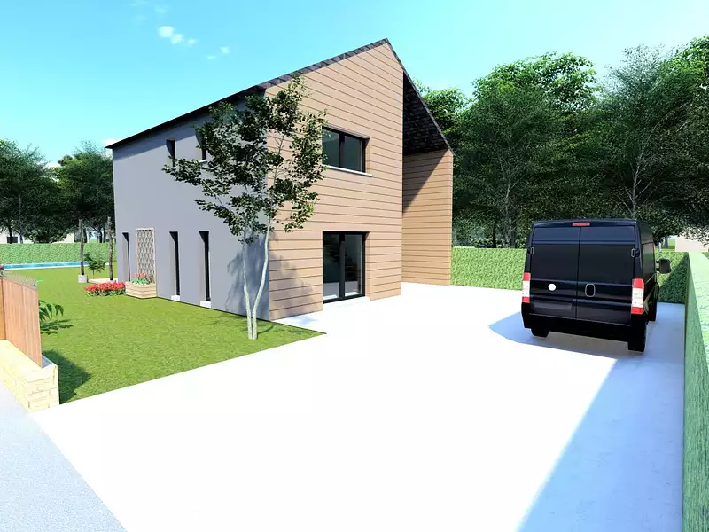 Maison neuve, 89 m² - Saint-Grégoire (35760)