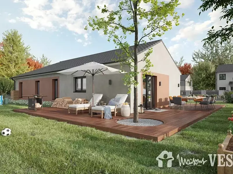 Maison neuve, 105 m² - Vaudreching (57320)