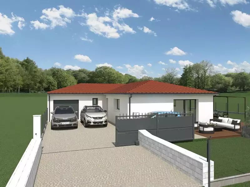 Maison neuve, 107 m² - Bey (01290)
