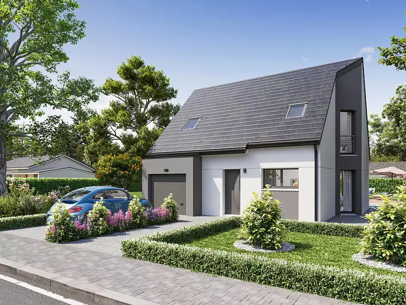 Maison neuve, 88,71 m² - Monchecourt (59234)