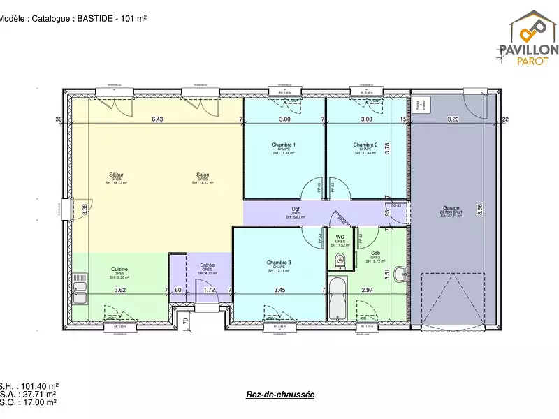 Maison neuve, 90 m² - La Porte du Der (52220)